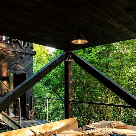 Hutstuf - The Fox & Private Outdoor Spa La-Roche-en-Ardenne Exterior photo