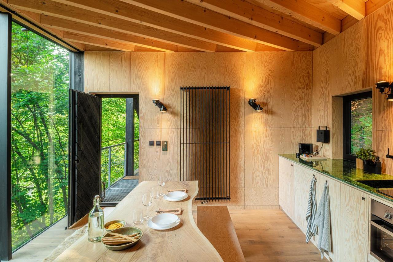 Hutstuf - The Fox & Private Outdoor Spa La-Roche-en-Ardenne Exterior photo