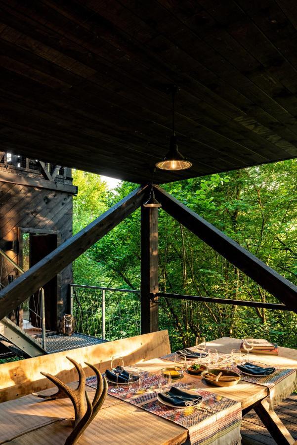 Hutstuf - The Fox & Private Outdoor Spa La-Roche-en-Ardenne Exterior photo