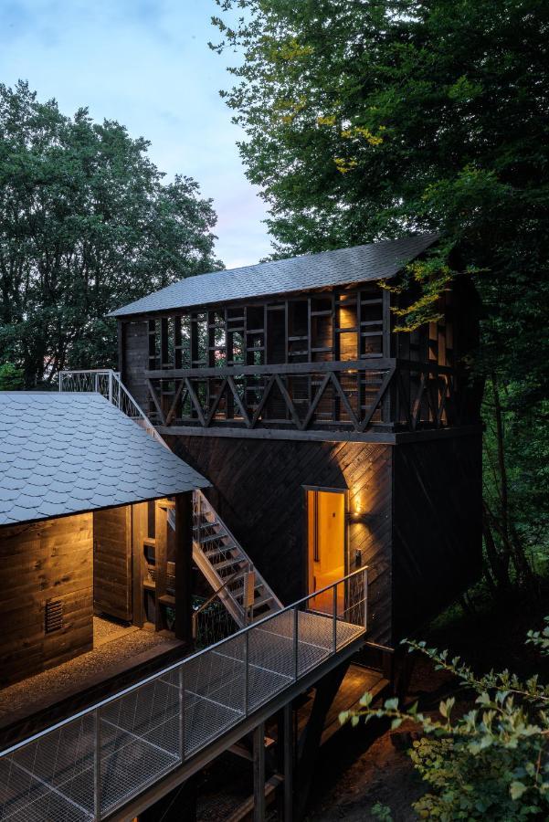 Hutstuf - The Fox & Private Outdoor Spa La-Roche-en-Ardenne Exterior photo