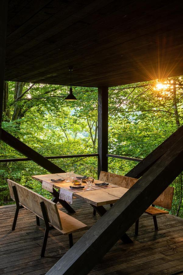 Hutstuf - The Fox & Private Outdoor Spa La-Roche-en-Ardenne Exterior photo